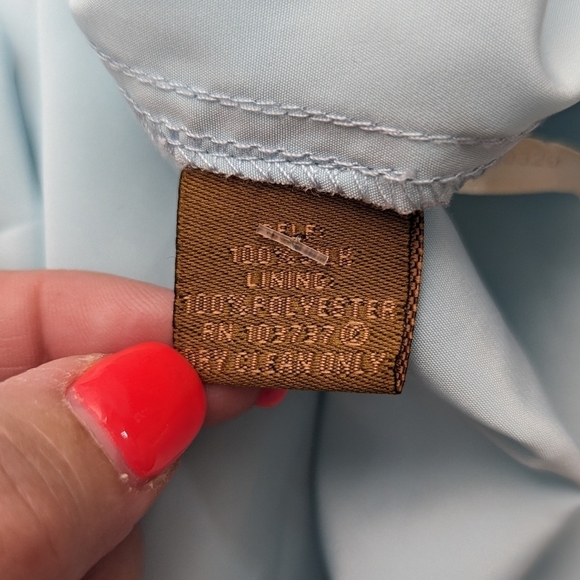 Ali Ro 100% SILK Flowy Fairycore Maxi Whimsical Ruffle Sun Dress Size 4 - Picture 7 of 7